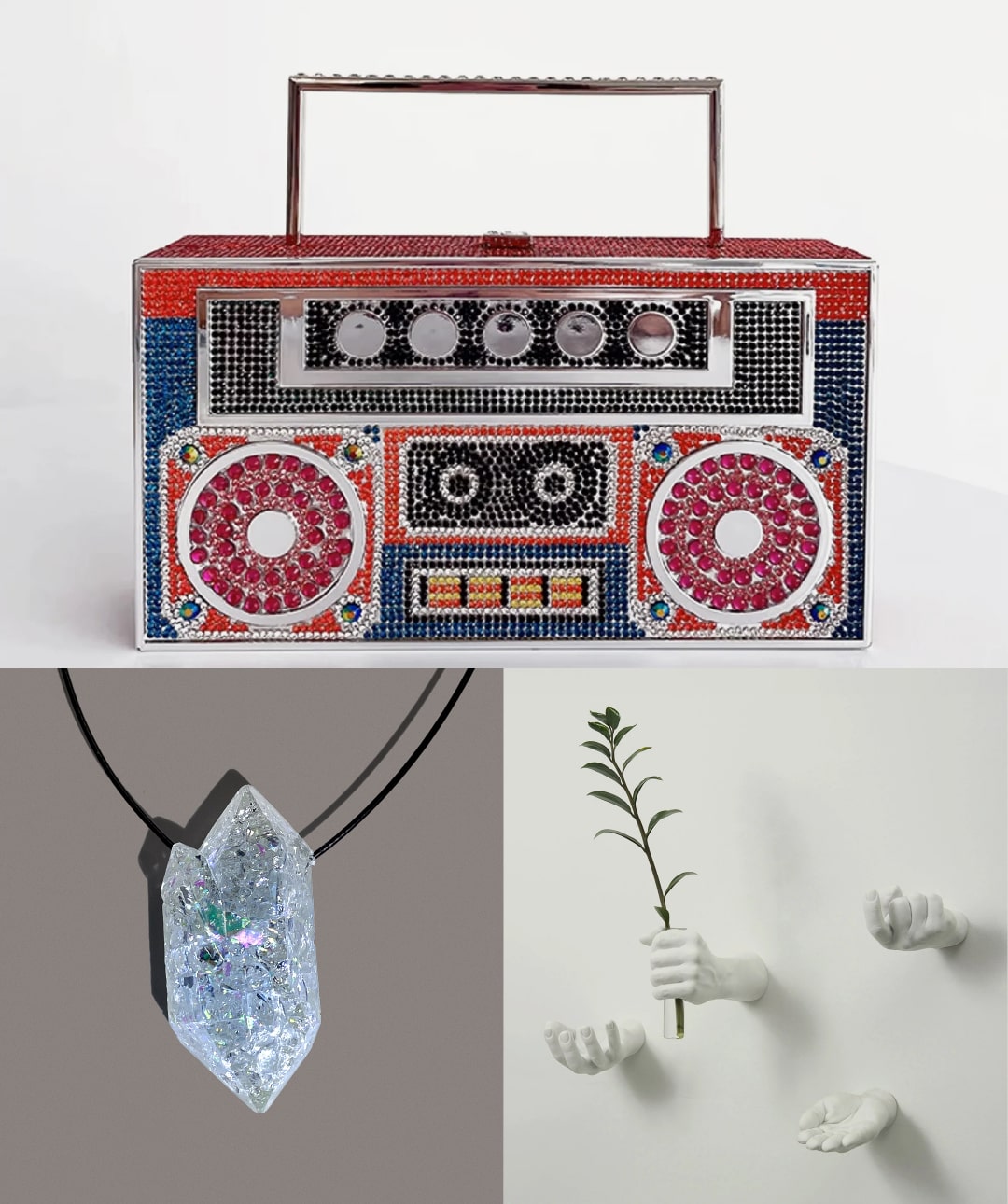 Led Necklace + Hand Hook + Boom Box